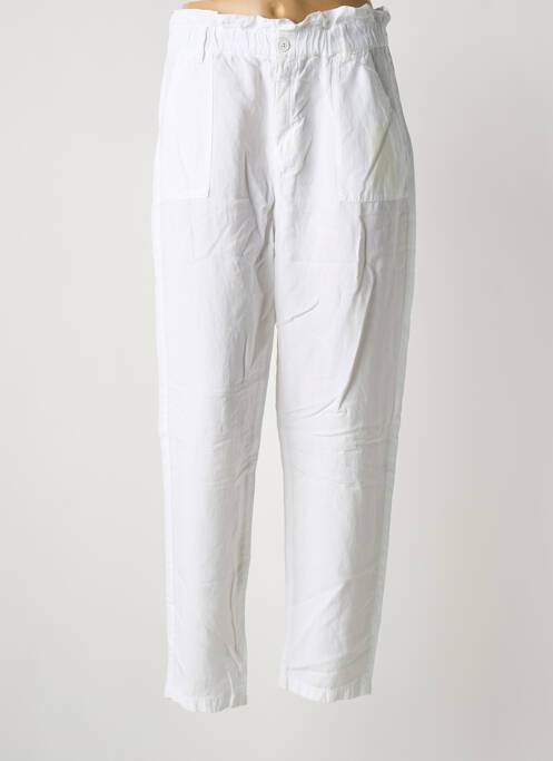 Pantalon droit blanc HAPPY femme