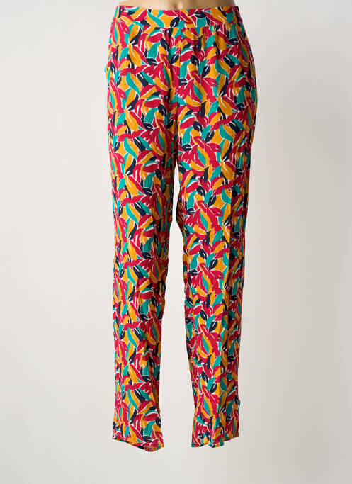 Pantalon droit jaune JULIE GUERLANDE femme