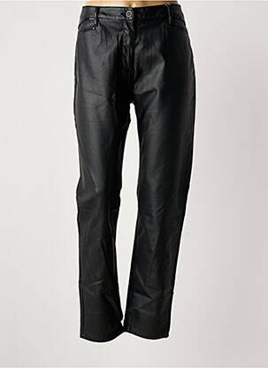 Pantalon slim stretch taille normale noir JULIE GUERLANDE femme