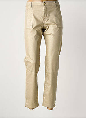 Pantalon slim stretch taille haute or ONE STEP femme