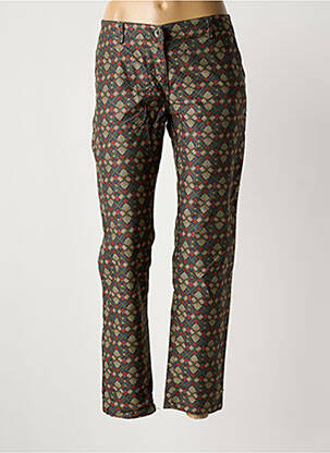 Pantalon chino tissage popeline vert PAKO LITTO femme