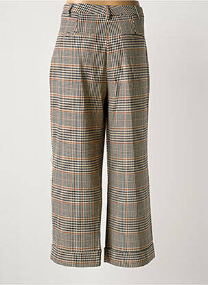 Pantalon 7/8 marron LA FEE MARABOUTEE femme
