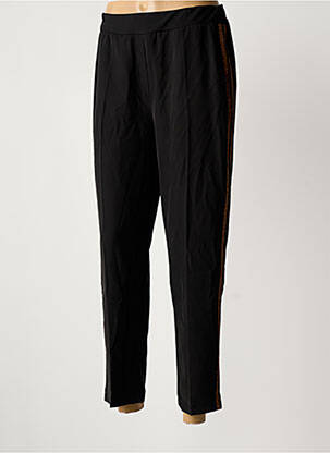 Pantalon 7/8 taille élastique taille normale noir LA FEE MARABOUTEE femme
