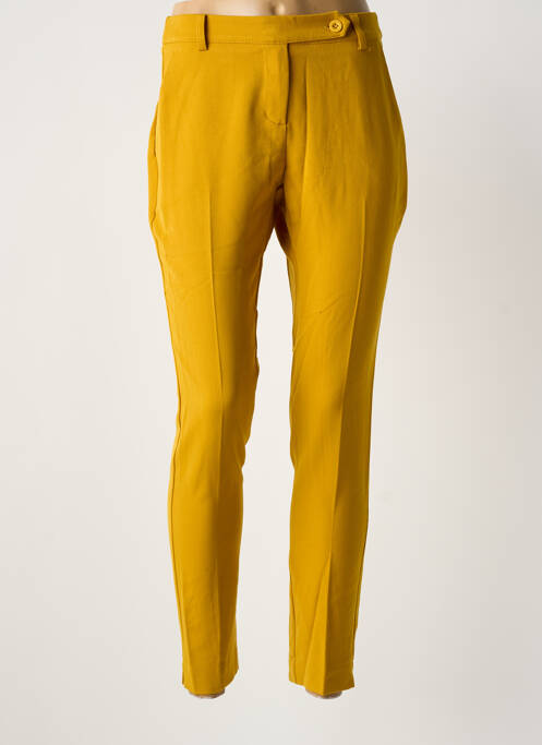 Pantalon chino jaune LA FEE MARABOUTEE femme