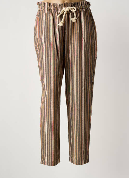 Pantalon droit marron LA FEE MARABOUTEE femme