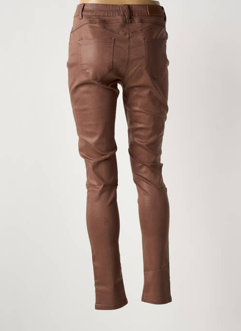 Pantalon slim marron JULIE GUERLANDE femme