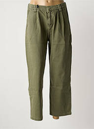Pantalon 7/8 vert HAPPY femme