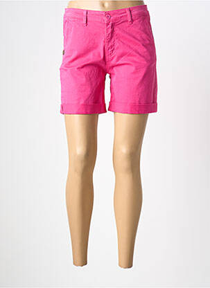 Bermuda taille à pinces taille normale rose PAKO LITTO femme