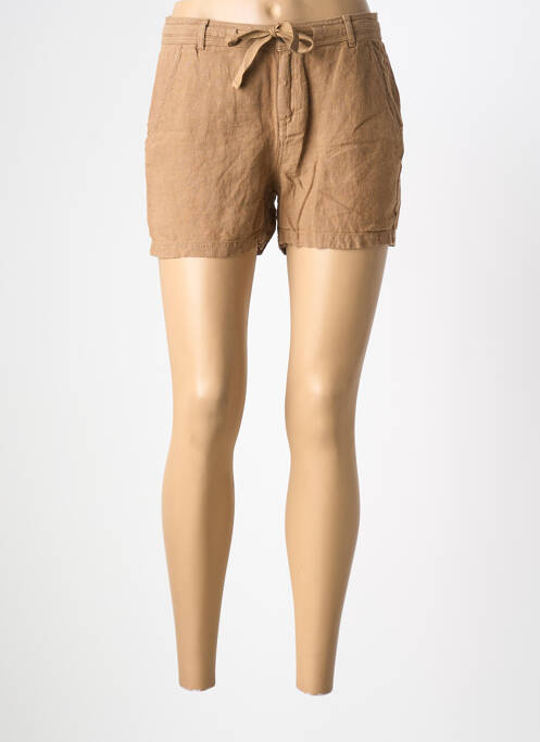 Short fermeture zippée sous rabat boutonné taille normale marron SUD EXPRESS femme