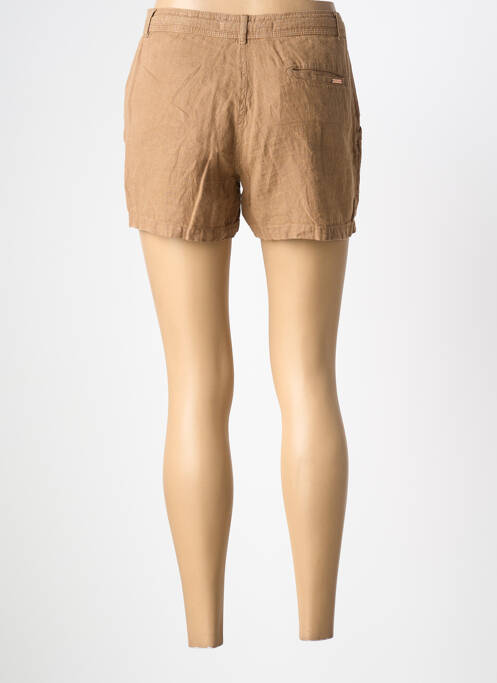 Short fermeture zippée sous rabat boutonné taille normale marron SUD EXPRESS femme