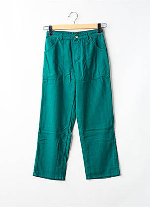 Pantacourt coupe droite taille normale vert ONE STEP femme
