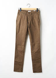 Pantalon chino marron HAPPY femme