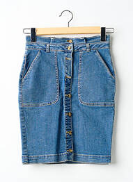 Jupe mi-longue bleu ONE STEP femme