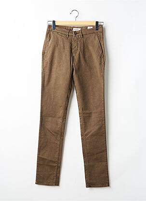 Pantalon chino marron HAPPY femme