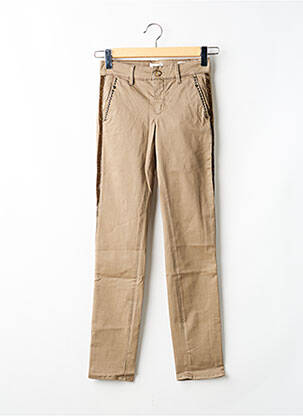 Pantalon slim beige HAPPY femme