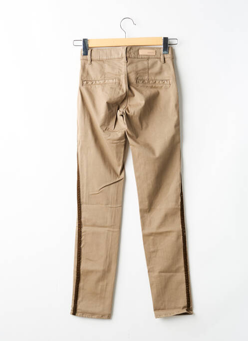 Pantalon slim beige HAPPY femme
