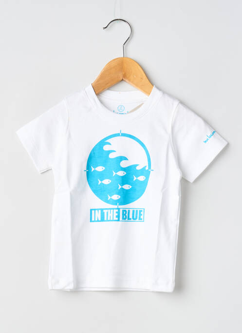 T-shirt sérigraphie floquée manches courtes blanc MA LOCOMOTION garcon