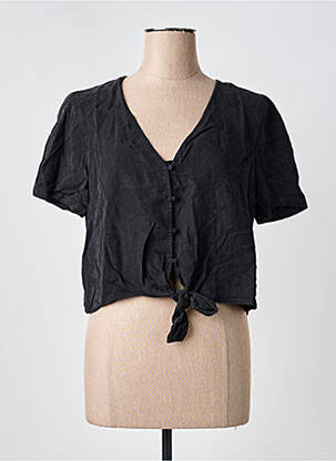 Chemisier manches courtes manches courtes noir VILA femme