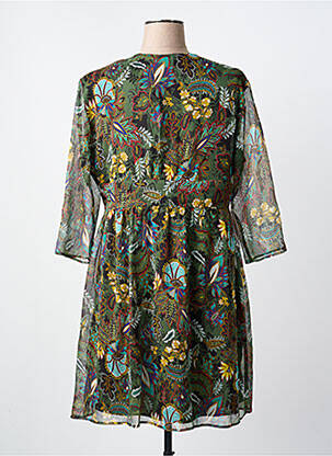 Robe mi-longue vert ONE STEP femme