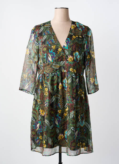 Robe mi-longue vert ONE STEP femme