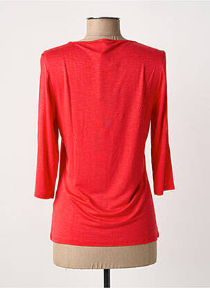 T-shirt manches 3/4 manches 3/4 rouge MARBLE femme