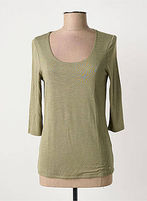 T-shirt manches 3/4 manches 3/4 vert MARBLE femme
