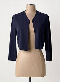 Boléro col rond bleu VERA MONT femme