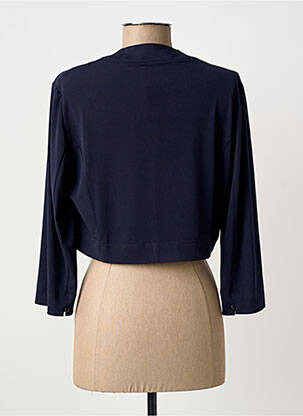 Boléro col rond bleu VERA MONT femme