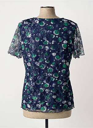 Top stretch manches courtes bleu TELMAIL femme
