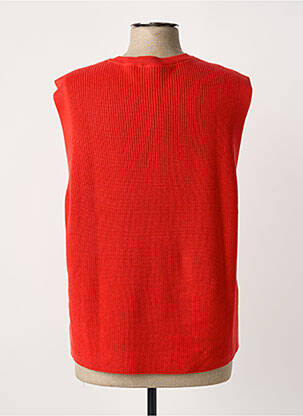 Pull coupe droite manches courtes rouge BETTY BARCLAY femme