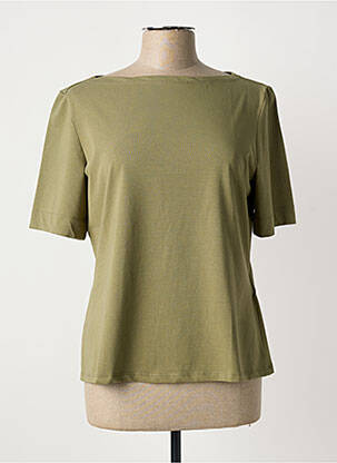 T-shirt stretch manches courtes vert DIANA GALLESI femme