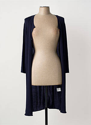 Gilet manches longues stretch bleu PAUL BRIAL femme