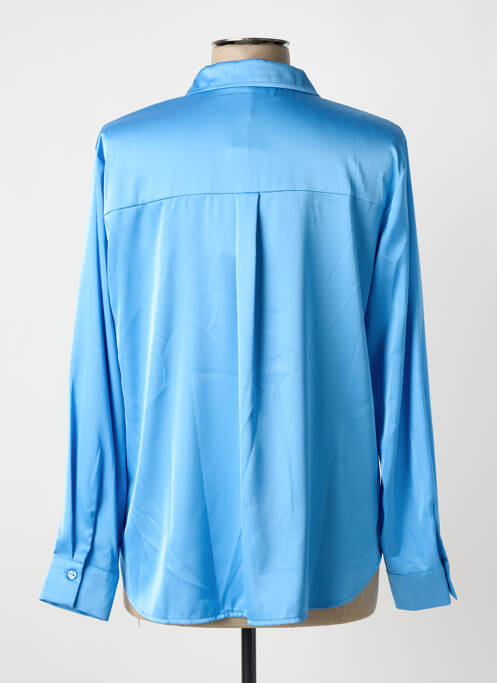 Blouse poignets boutonnés avec fente manches longues bleu BETTY BARCLAY femme