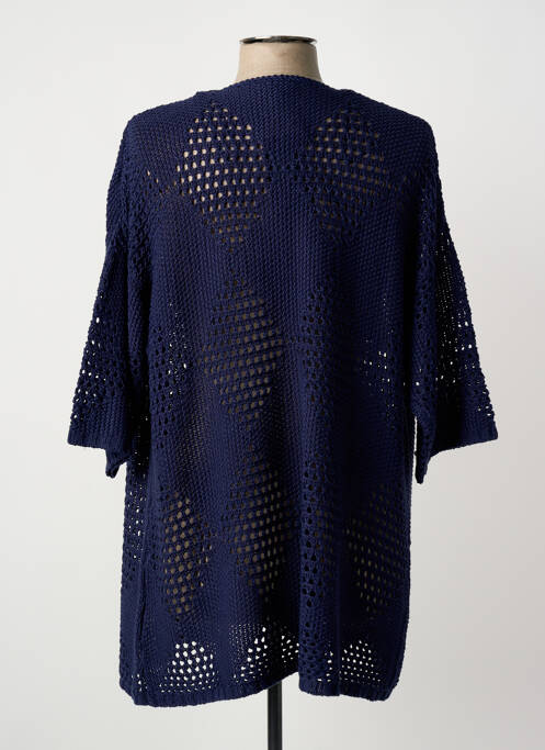 Gilet manches longues bleu MARBLE femme