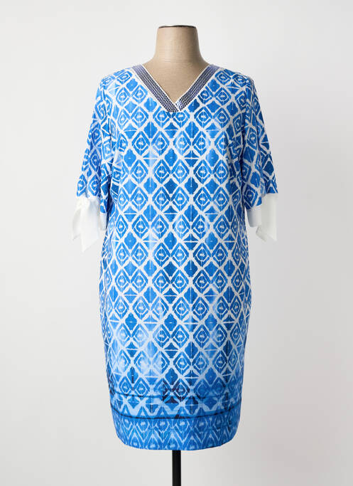 Robe mi-longue bleu HORTENSIA femme