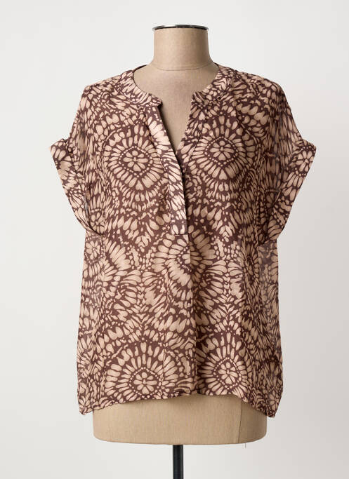 Top marron STORIATIPIC femme