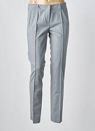 Pantalon slim taille élastique gris BRUNO SAINT HILAIRE femme