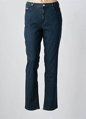 Jeans coupe slim stretch taille normale bleu BRUNO SAINT HILAIRE femme