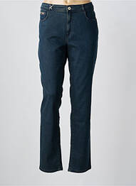 Jeans coupe slim stretch taille normale bleu BRUNO SAINT HILAIRE femme