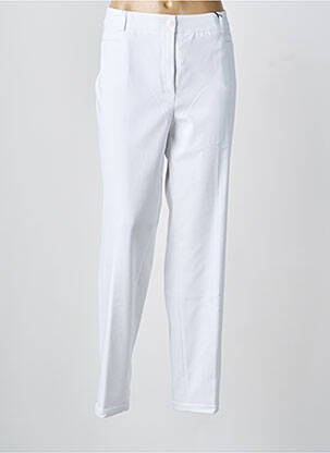 Pantalon slim tissage popeline taille normale blanc GARDEUR femme