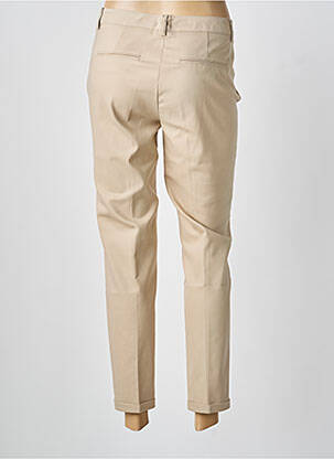 Pantalon slim tissage popeline taille normale beige GARDEUR femme