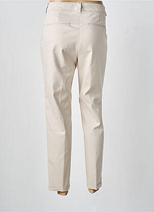 Pantalon 7/8 taille à pinces taille normale beige GARDEUR femme