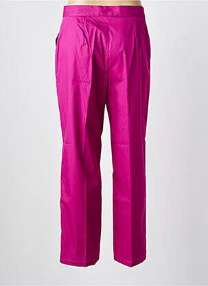 Pantalon 7/8 taille à pinces taille normale violet EMME M femme