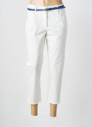 Pantalon 7/8 stretch taille normale blanc BETTY BARCLAY femme