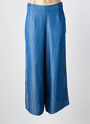 Pantalon 7/8 taille à pinces taille normale bleu PAUL BRIAL femme