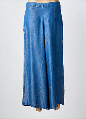 Pantalon 7/8 taille à pinces taille normale bleu PAUL BRIAL femme