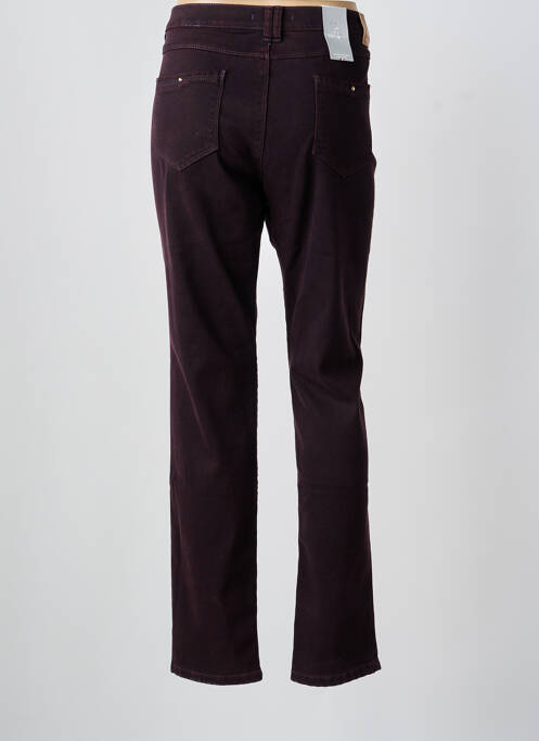 Jeans coupe slim rouge BRUNO SAINT HILAIRE femme