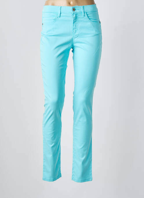 Pantalon slim bleu BRUNO SAINT HILAIRE femme