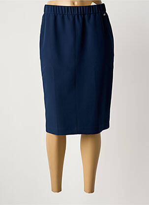 Jupe mi-longue stretch bleu SOMMERMANN femme