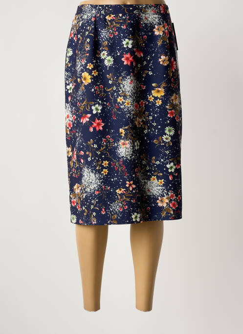 Jupe mi-longue bleu PAUL MATIS femme